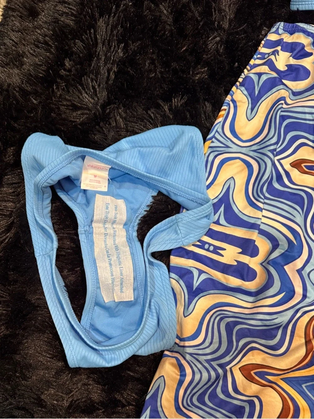 Xhilaration Light Blue Ribbed Bikini Set - Read for Size